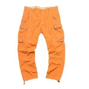 Polo Ralph Lauren Pants Men's 42/30 Orange Cargo  Cotton